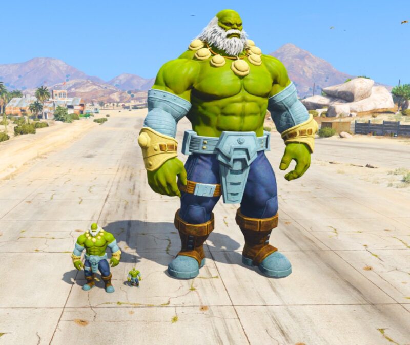 GTA 5 GTA 5 MODS DADU HULK SMALL AND MID AND GAINT Addon Ped inspired by %tags% | G5MODS