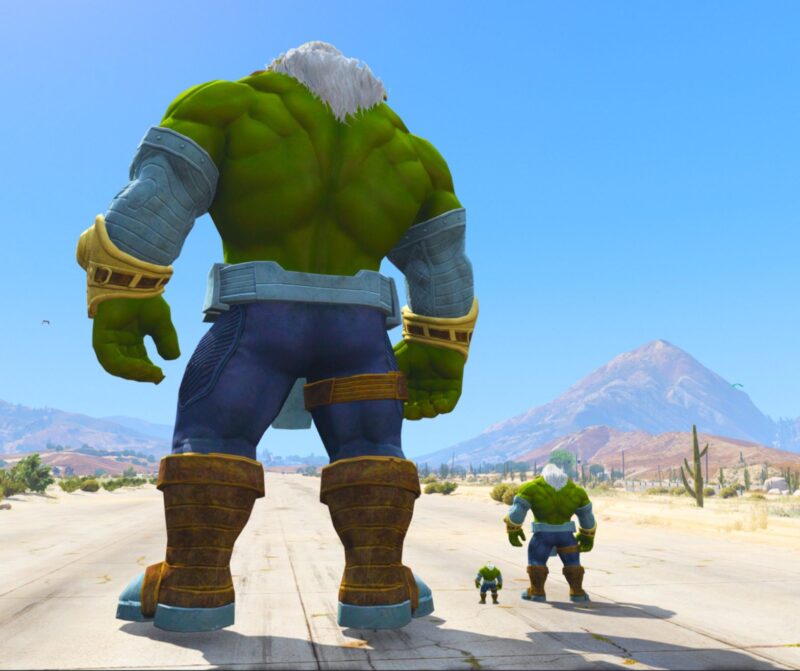 GTA 5 GTA 5 MODS DADU HULK SMALL AND MID AND GAINT Addon Ped inspired by %tags% | G5MODS