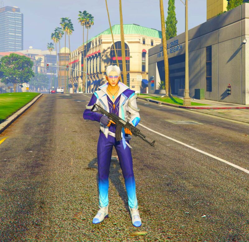 GTA 5 GTA 5 Mods Free Fire Teach Flow Addon Ped inspired by %tags% | G5MODS