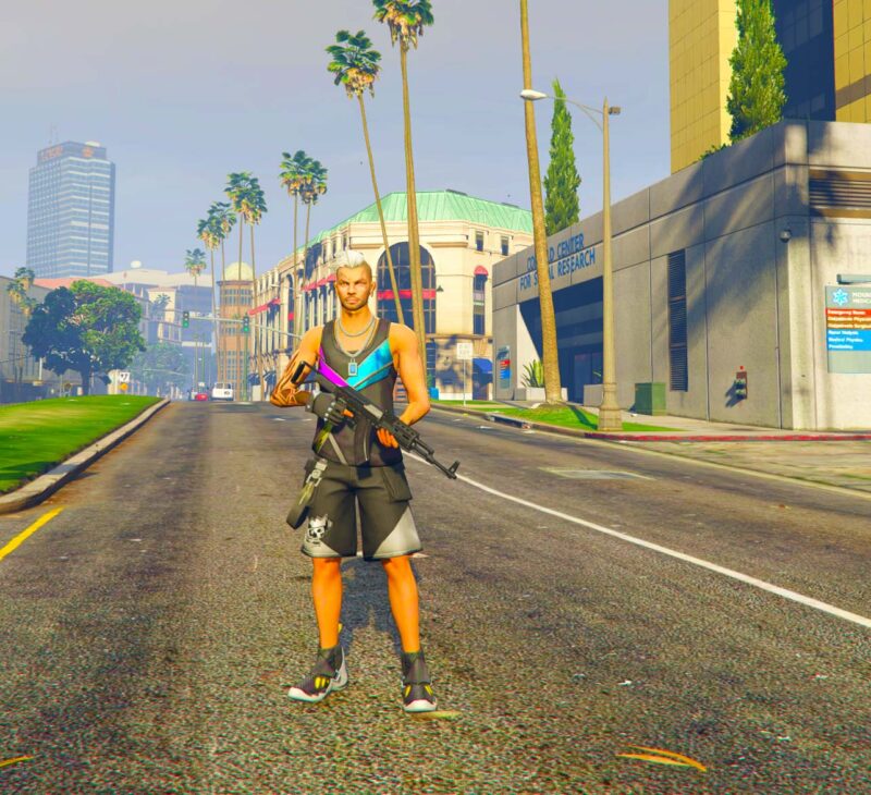 GTA 5 GTA 5 Mods Free Fire Teach Flow Addon Ped inspired by %tags% | G5MODS