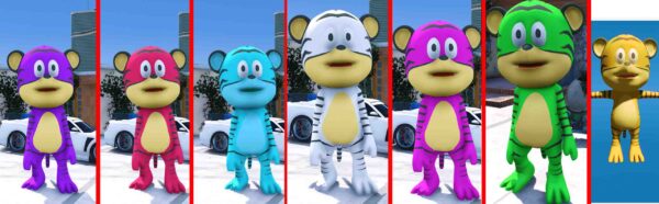GTA 5 Gta 5 Mods  Little Tiger 7 Colors Addon Ped inspired by %tags% | G5MODS
