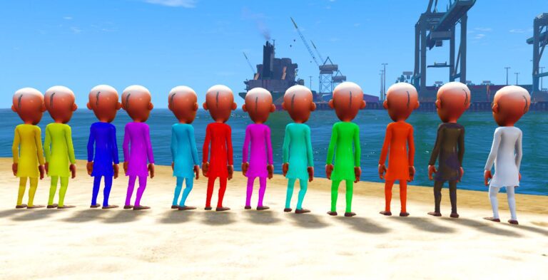GTA 5 Gta 5 Mods patlu 12 color pack Addon Ped inspired by %tags% | G5MODS