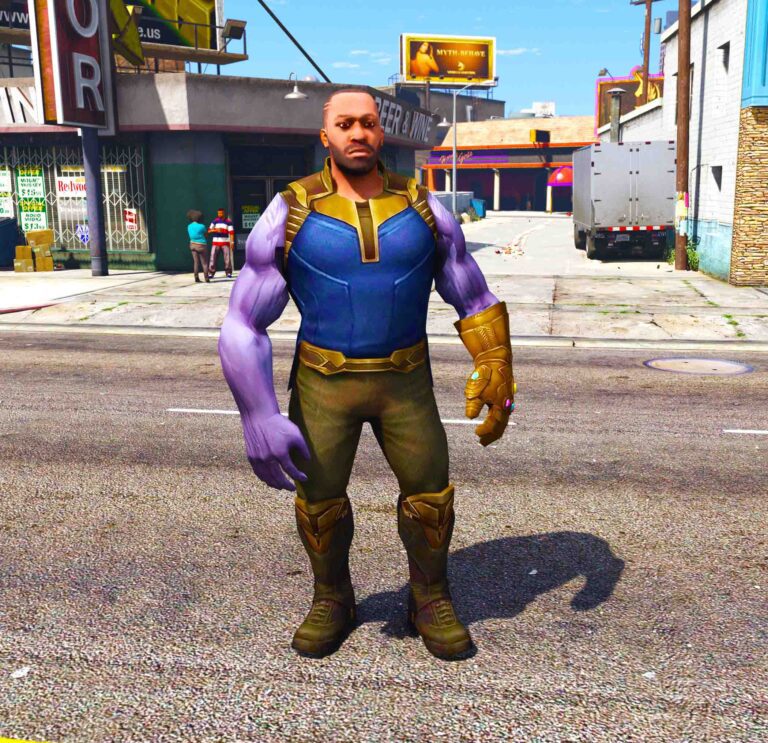 Gta 5 Mods franklin Thanos Indian bike driving 3d