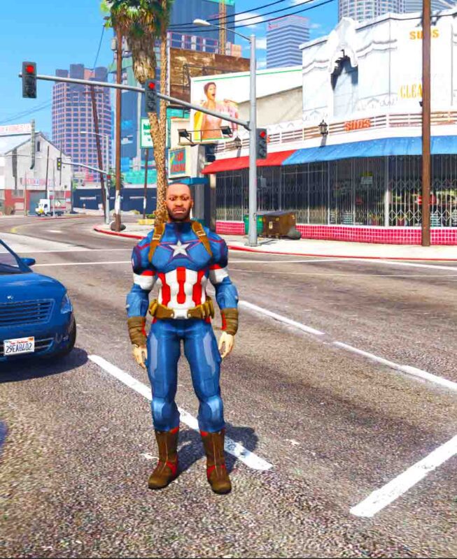 Gta 5 Mods franklin captain america  Indian bike driving 3d