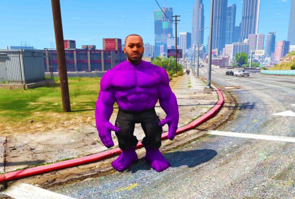 GTA 5 GTA 5 Mods franklin Hulk Indian bike driving 3d Addon ped Addon Ped inspired by %tags% | G5MODS