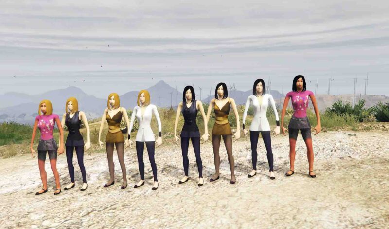 GTA 5 Gta 5 Mods Indian bike driving 3d Girls mods Addon Ped inspired by %tags% | G5MODS