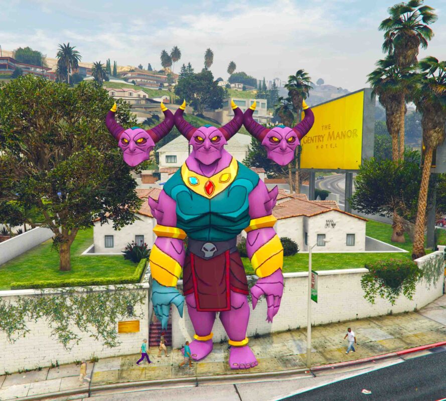 GTA 5 GTA 5 Mods 3 Head Kaal Giant AddonPed Addon Ped inspired by %tags% | G5MODS