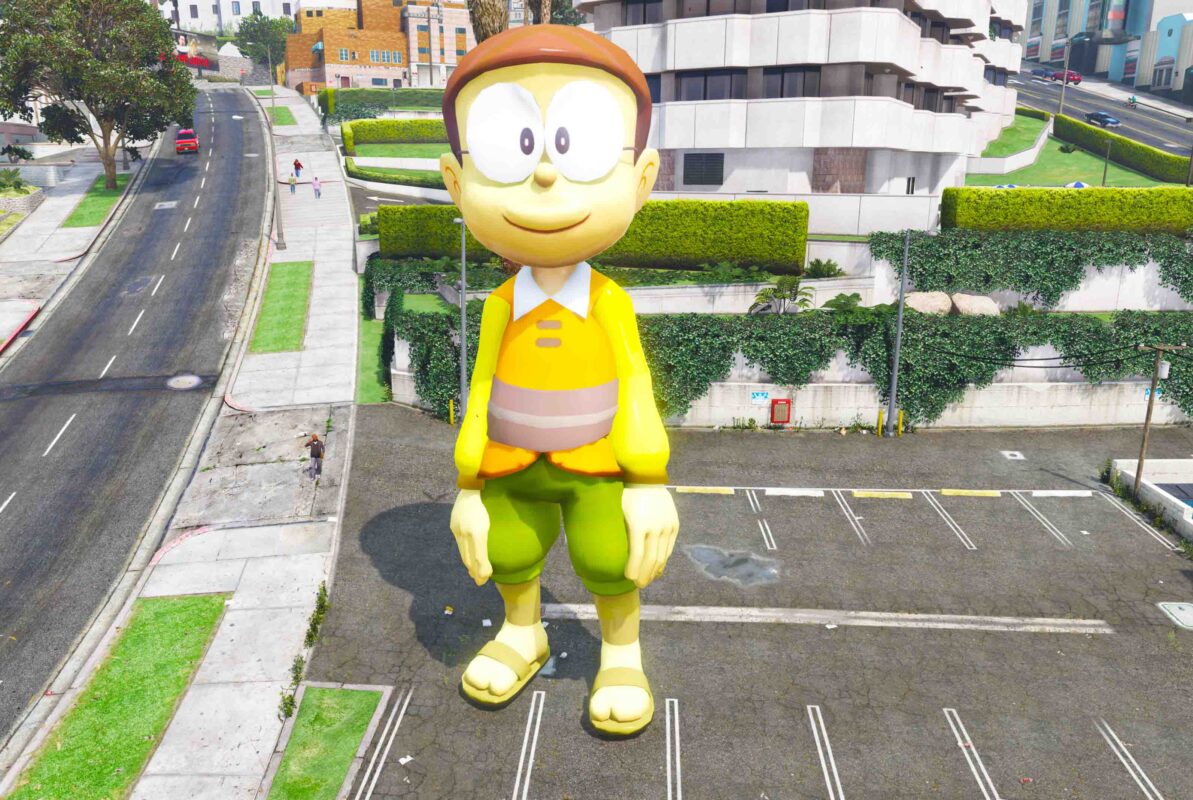 GTA 5 Gta 5 Mods Giant Nobita Addonpeds Addon Ped inspired by %tags% | G5MODS