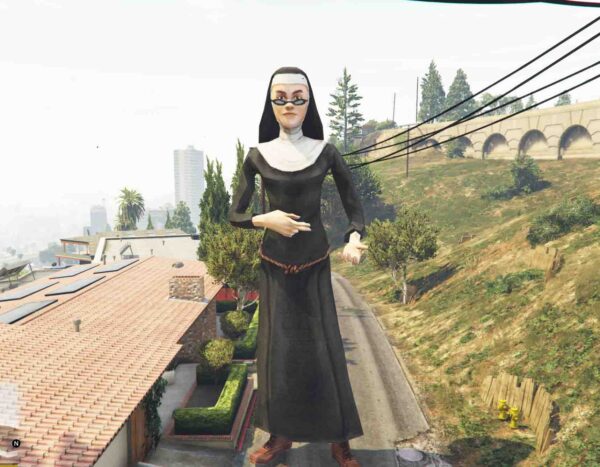 GTA 5 GTA 5 Mods Nun Giant AddonPed Addon Ped inspired by %tags% | G5MODS