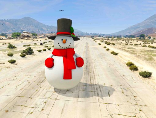 Gta 5 Mods Christmas snowman AddonProps