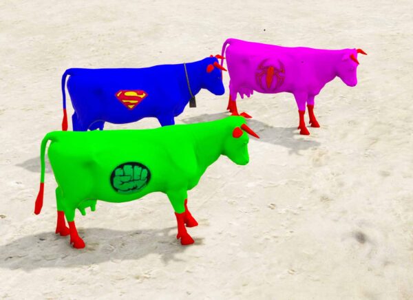 GTA 5 GTA 5 Mods Cow Color Full addon Ped Addon Ped inspired by %tags% | G5MODS