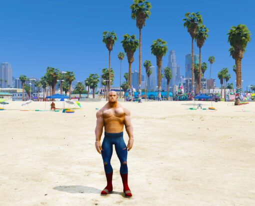 GTA 5 Mods Bodybuilder Man Rope Hero Add-On Ped