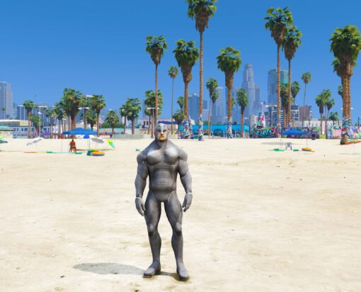 GTA 5 Mods Silver Suit man Addon Ped