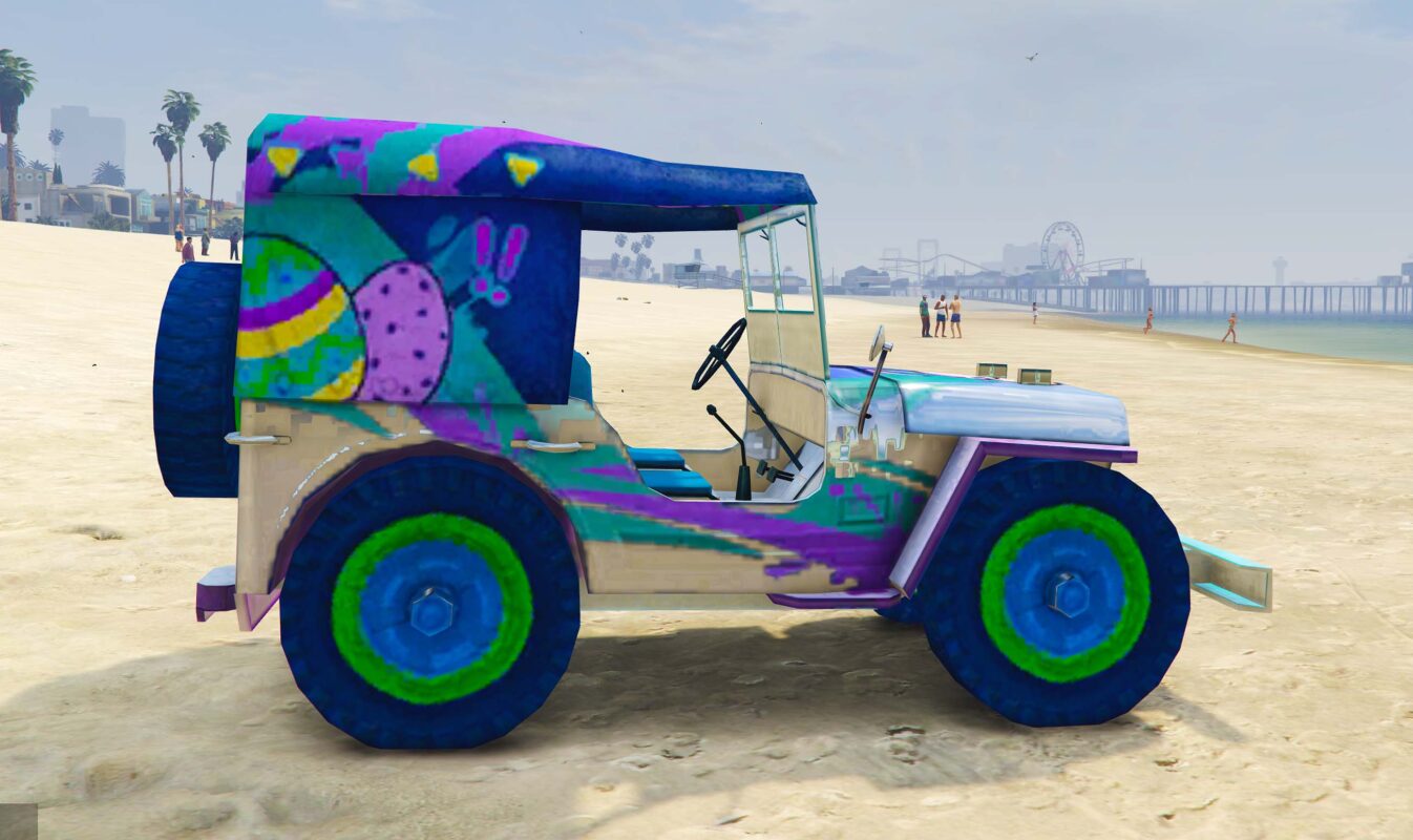 GTA 5 GTA 5 Mods Free Fire easter Egg Jeep Addon Ped inspired by %tags% | G5MODS