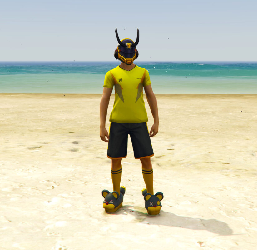 GTA 5 GTA 5 Mods Free Fire Yellow Unique Addon ped Addon Ped inspired by %tags% | G5MODS