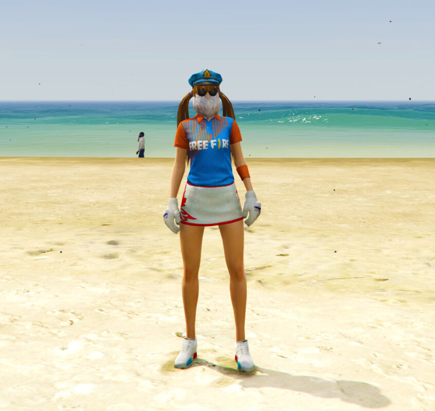 GTA 5 GTA 5 Mods Free Fire Cricket Girl Addon ped Addon Ped inspired by %tags% | G5MODS