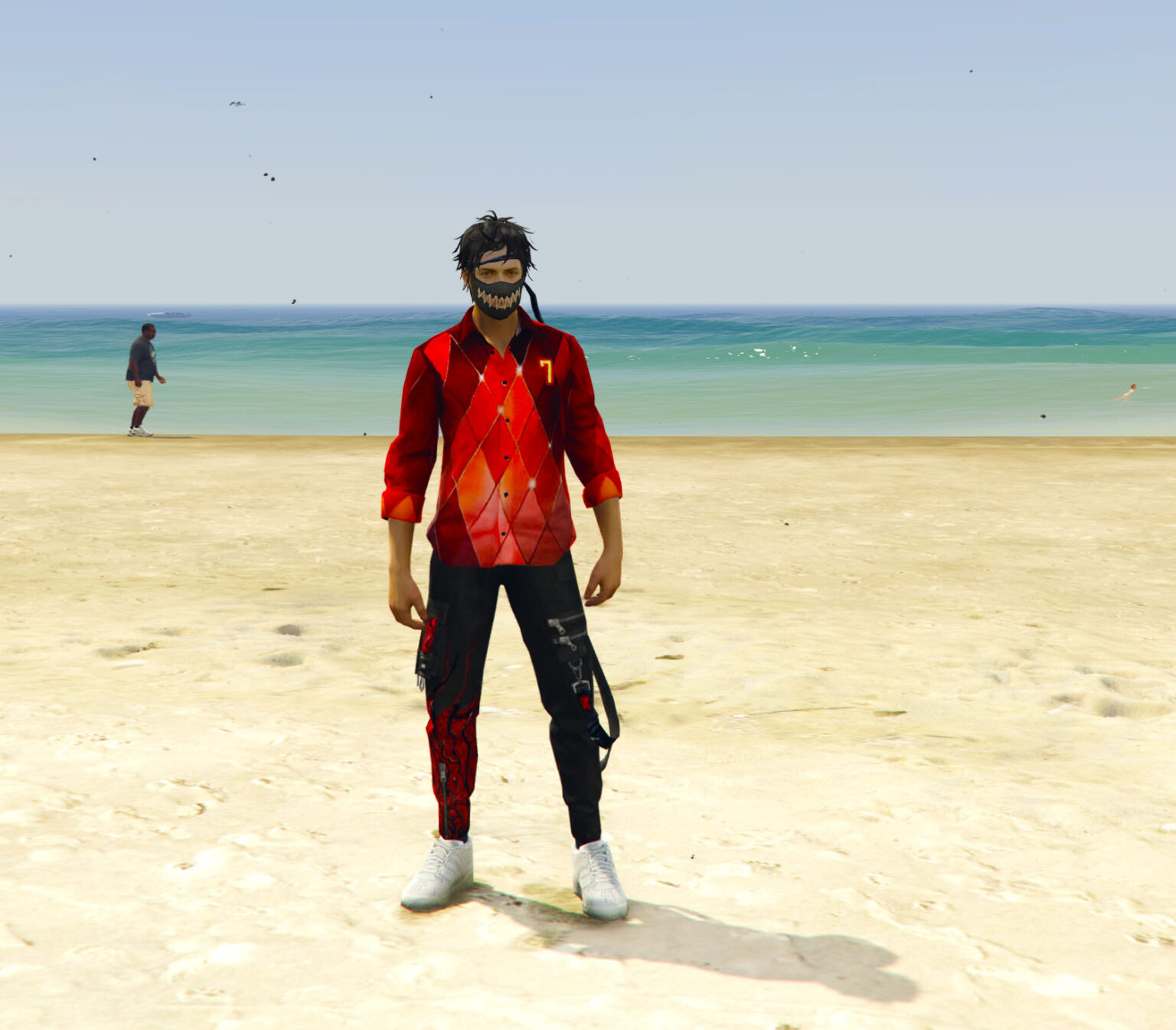 GTA 5 Mods Free Fire Devil Teeth Addon ped | G5Mods