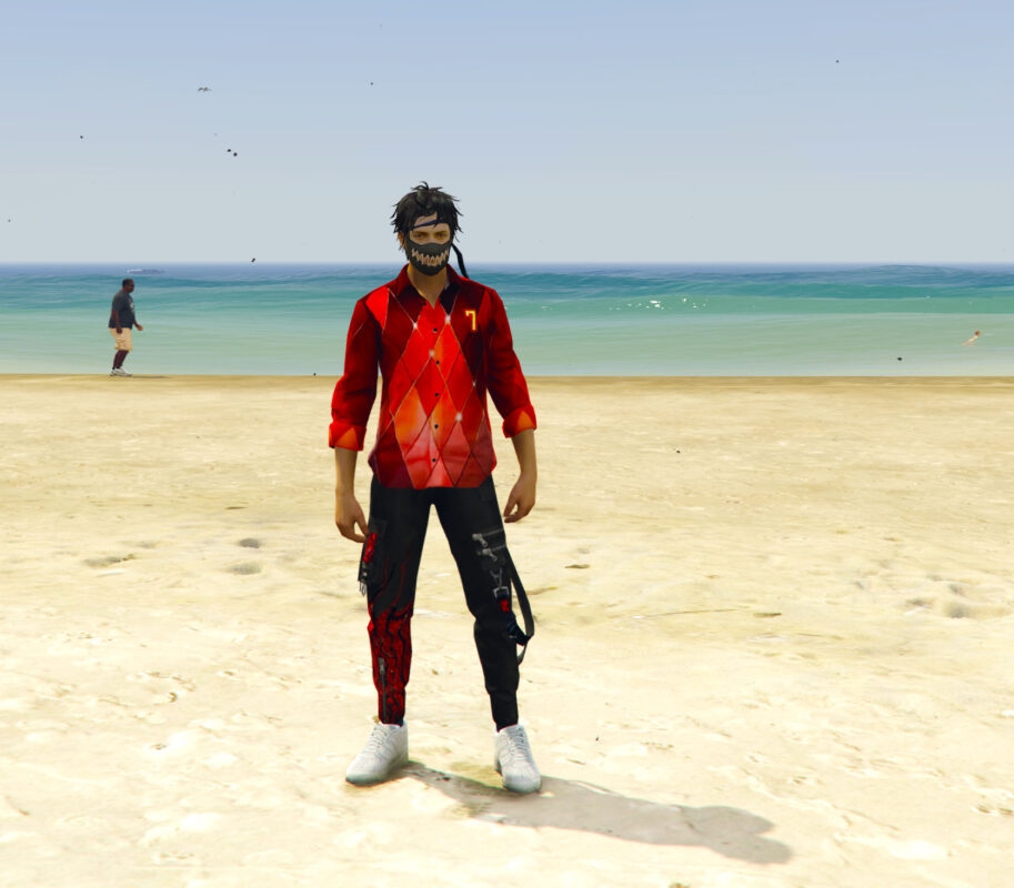 GTA 5 GTA 5 Mods Free Fire Devil Teeth Addon ped Addon Ped inspired by %tags% | G5MODS