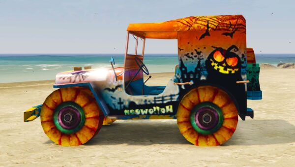 GTA 5 GTA 5 Mods Free Fire Halloween Jeep Addon Ped inspired by %tags% | G5MODS