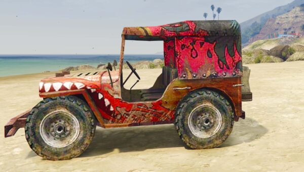 GTA 5 GTA 5 Mods Free Fire Elite Jeep Addon Ped inspired by %tags% | G5MODS