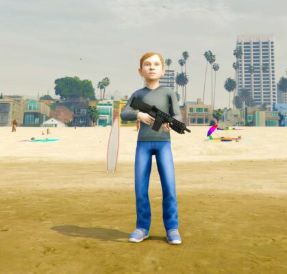 GTA 5 GTA 5 Mods School BoyRunaway Son Addonped Addon Ped inspired by %tags% | G5MODS