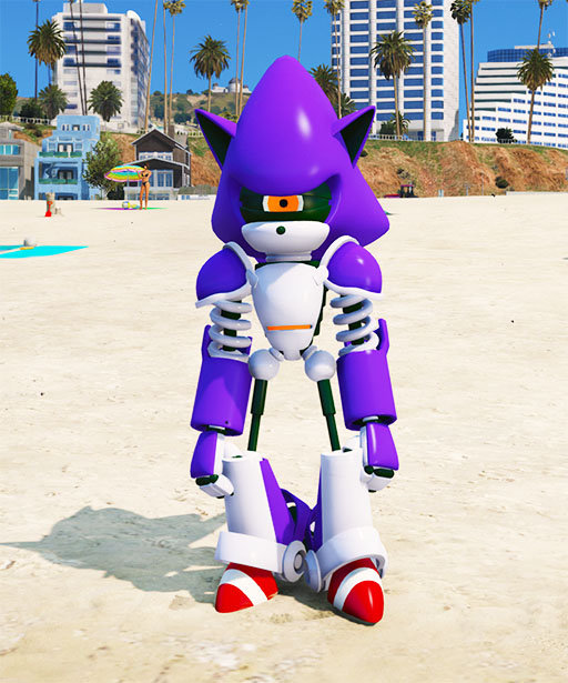 GTA 5 GTA 5 Mods Mecha Sonic Addon Ped Addon Ped inspired by %tags% | G5MODS