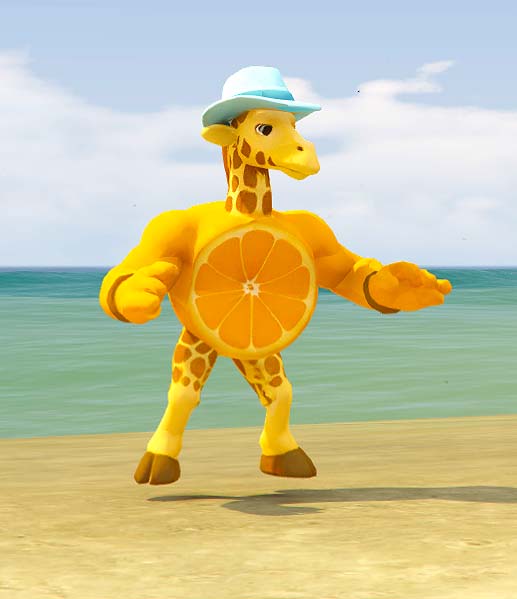 GTA 5 GTA 5 Mods giraffa arancione Brainrot AddonPed Addon Ped inspired by %tags% | G5MODS