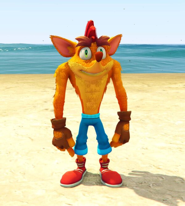 GTA 5 GTA 5 Mods Crash BandiCoot Addon Ped Addon Ped inspired by %tags% | G5MODS