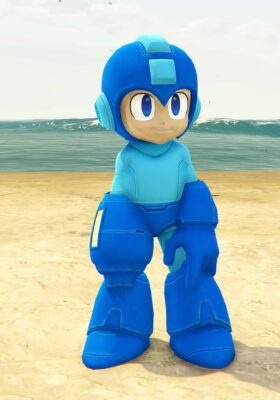 GTA 5 GTA 5 Mods Megaman Addon Ped Addon Ped inspired by %tags% | G5MODS