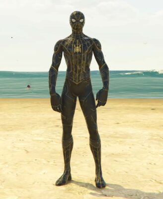 GTA 5 GTA 5 Mods Black Strip Spiderman Addon Ped Addon Ped inspired by %tags% | G5MODS