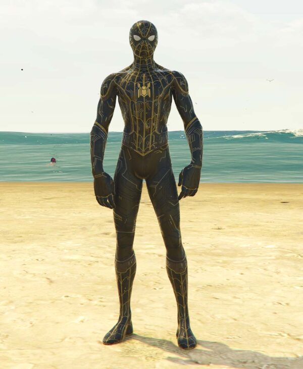 GTA 5 GTA 5 Mods Black Strip Spiderman Addon Ped Addon Ped inspired by %tags% | G5MODS