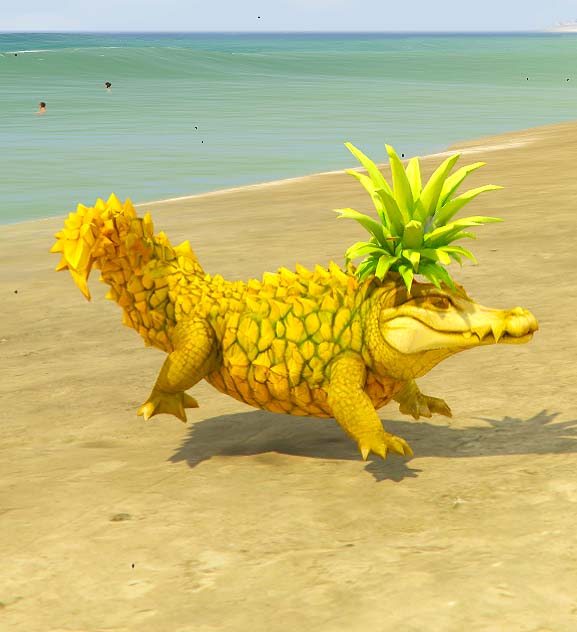 GTA 5 GTA 5 Mods coccodrillo di ananas Italian Brainrot AddonPed Addon Ped inspired by %tags% | G5MODS