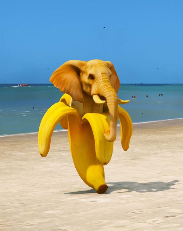 G5MODS - GTA 5 Mods Elefante Bananini Italian Brainrot AddonPed