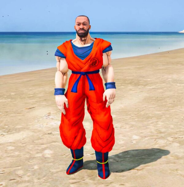 GTA 5 GTA 5 Mods Franklin Goku Indian Bikes Driving 3d Addon Ped Addon Ped inspired by %tags% | G5MODS