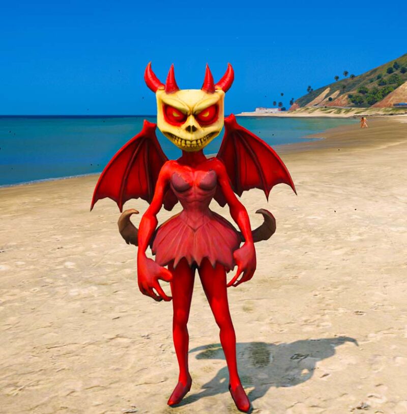 GTA 5 GTA 5 Mods Devil Ballerina Cappuccino Italian Brainroot Addon Ped Addon Ped inspired by %tags% | G5MODS
