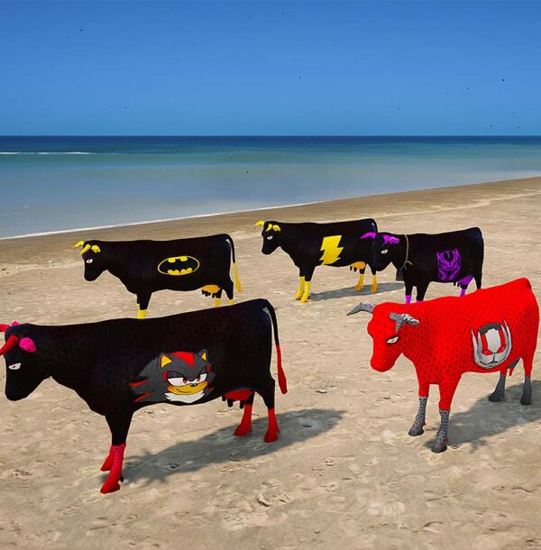 GTA 5 GTA 5 Mods Super Hero Cow Addon Ped Addon Ped inspired by %tags% | G5MODS