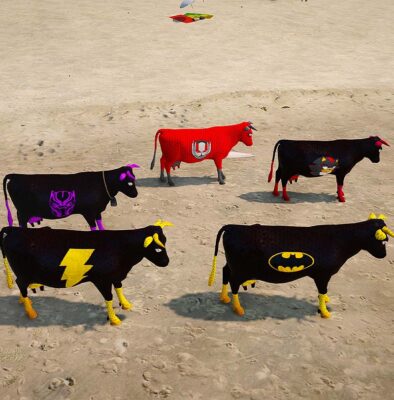 GTA 5 GTA 5 Mods Super Hero Cow Addon Ped Addon Ped inspired by GTA 5 Cow Addon Ped | G5mods GTA 5 Mods Super Hero Cow Addon Ped GTA 5 addon ped mod