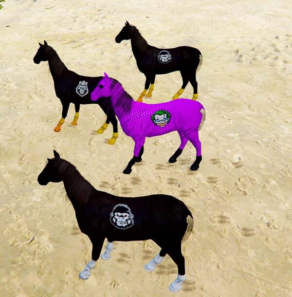 GTA 5 GTA 5 Mods Color Full Superhero Horse 4 Addon Peds Addon Ped inspired by %tags% | G5MODS