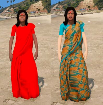 GTA 5 GTA 5 Mods Franklin In Sarees Addon Ped Addon Ped inspired by %tags% | G5MODS