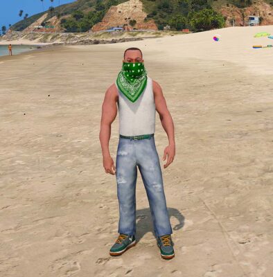 GTA 5 GTA 5 Mods IBD Green Gang Franklin Addon Ped Addon Ped inspired by gold | G5mods GTA 5 Mods IBD Green Gang Franklin Addon Ped GTA 5 addon ped mod