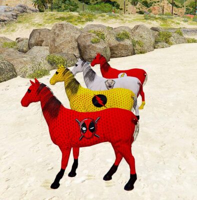GTA 5 GTA 5 Mods Color Full Superhero Horse 2 Addon Peds Addon Ped inspired by GTA 5 Addon Peds | G5mods GTA 5 Mods Color Full Superhero Horse 2 Addon Peds GTA 5 addon ped mod