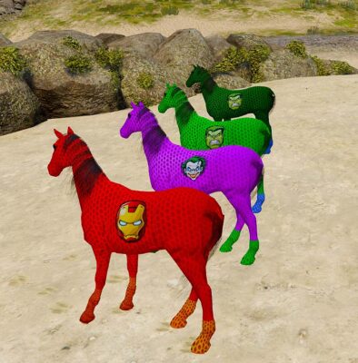 GTA 5 GTA 5 Mods Color Full Superhero Horse 3 Addon Peds Addon Ped inspired by GTA 5 Addon Peds | G5mods GTA 5 Mods Color Full Superhero Horse 3 Addon Peds GTA 5 addon ped mod