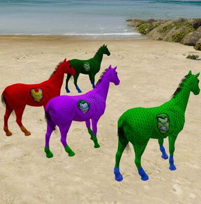 GTA 5 GTA 5 Mods Color Full Superhero Horse 3 Addon Peds Addon Ped inspired by GTA 5 Addon Peds | G5mods GTA 5 Mods Color Full Superhero Horse 3 Addon Peds GTA 5 addon ped mod