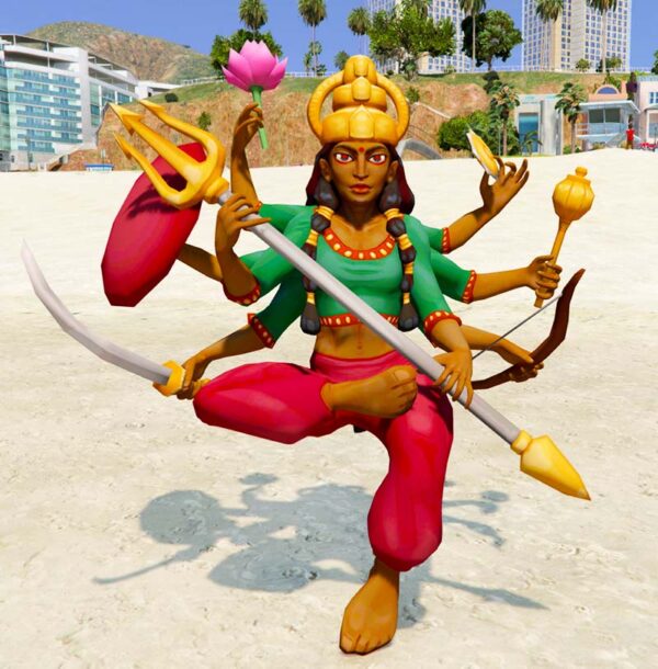 GTA 5 GTA 5 Mods Durga Mata Addon Prop Addon Ped inspired by %tags% | G5MODS