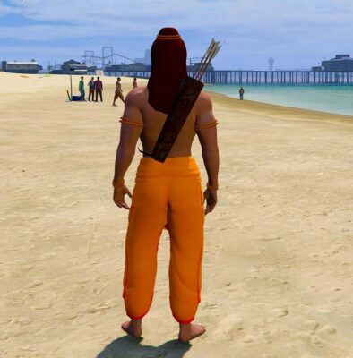 GTA 5 Mods Lord Rama Franklin Addon Ped GTA 5 addon ped mod