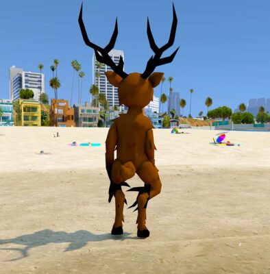 GTA 5 Mods Deer Giant 99 Nights in the Forest Addon Ped GTA 5 addon ped mod