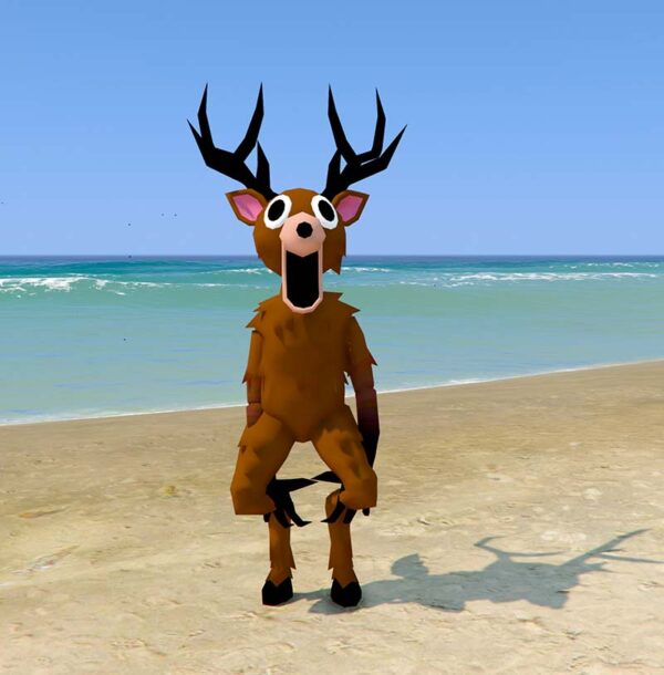 GTA 5 Mods Deer 99 Nights in the Forest Addon Ped GTA 5 addon ped mod