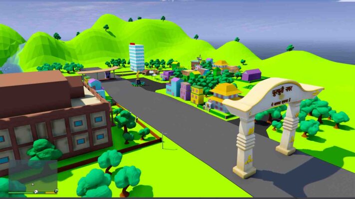 GTA 5 Mods Motu Patlu City Furfuri Nagar Addon Prop GTA 5 addon ped mod