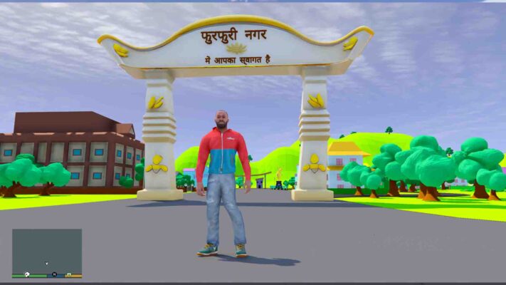 GTA 5 Mods Motu Patlu City Furfuri Nagar Addon Prop GTA 5 addon ped mod