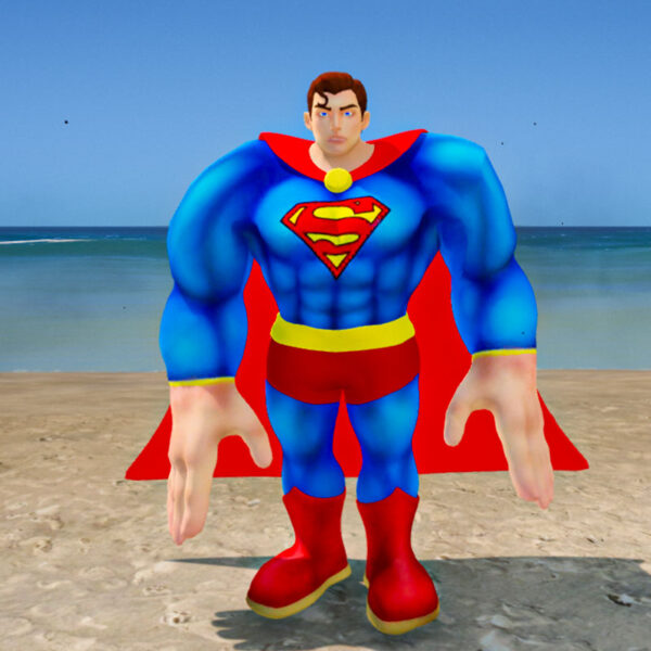 GTA 5 Mods Super Man Muscle Addon Ped GTA 5 addon ped mod